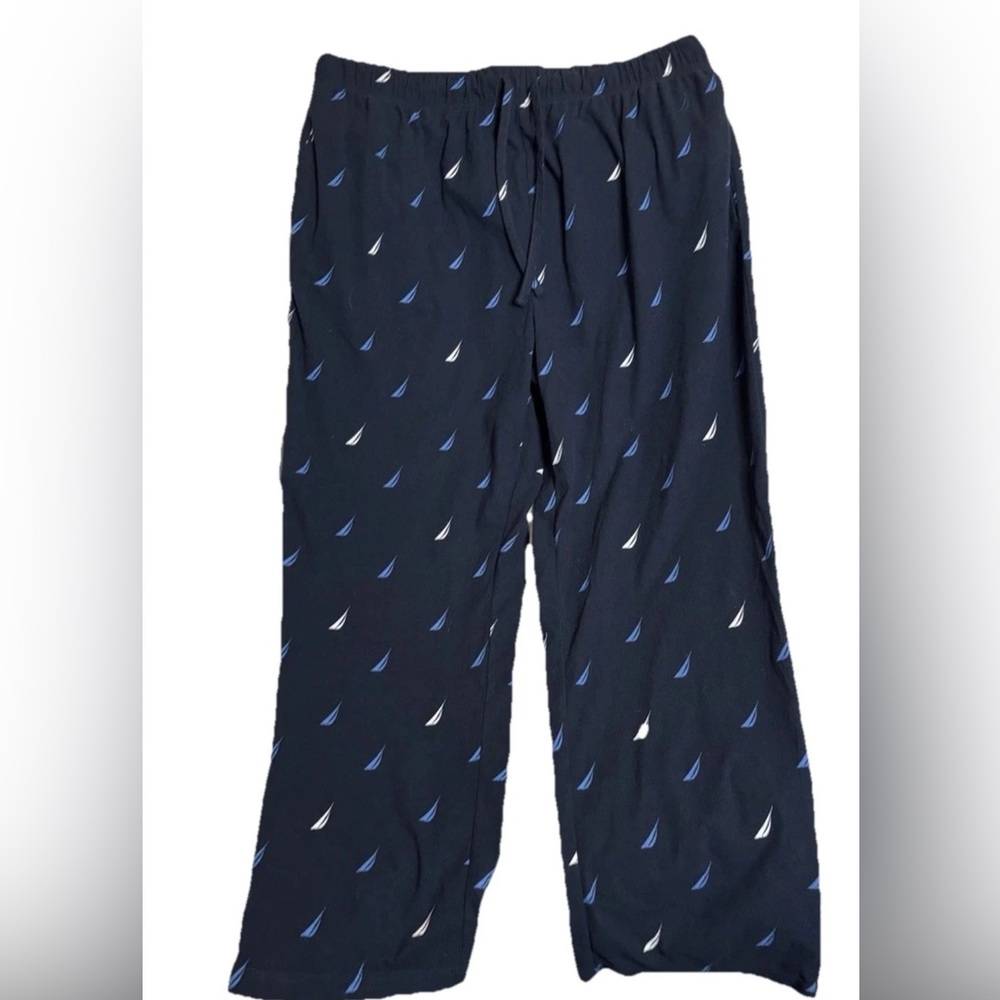 Nautica Sleepwear blue drawstring Pants Sz L - Picture 1 of 3